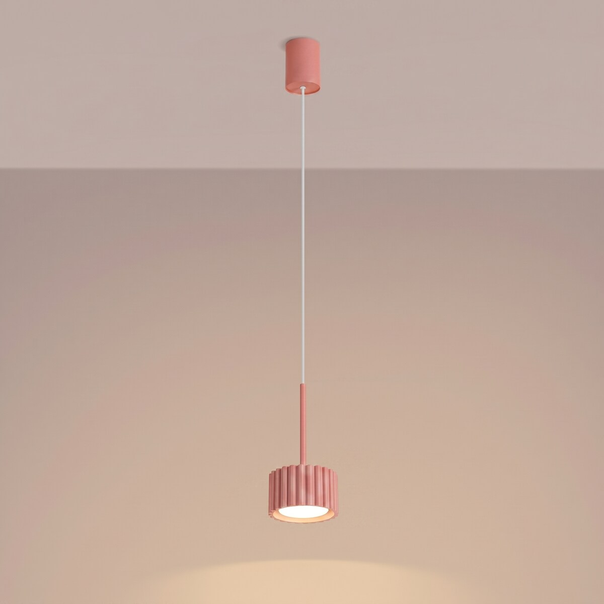 Lampa wisząca AURA 1 brzoskwiniowa Gx53