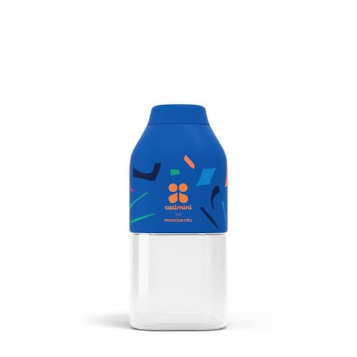 Butelka na wodę S Catmini Blue Terrazzo Positive, 330 ml, Monbento