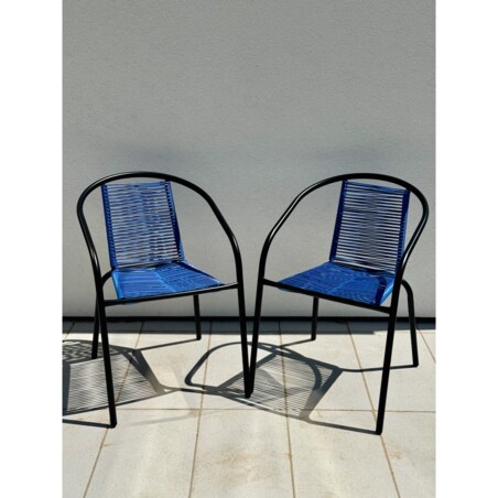 4 X Fotel Bistro Sznurkowy Wygodne Krzesło Ogrodowe Na Balkon Do Ogrodu