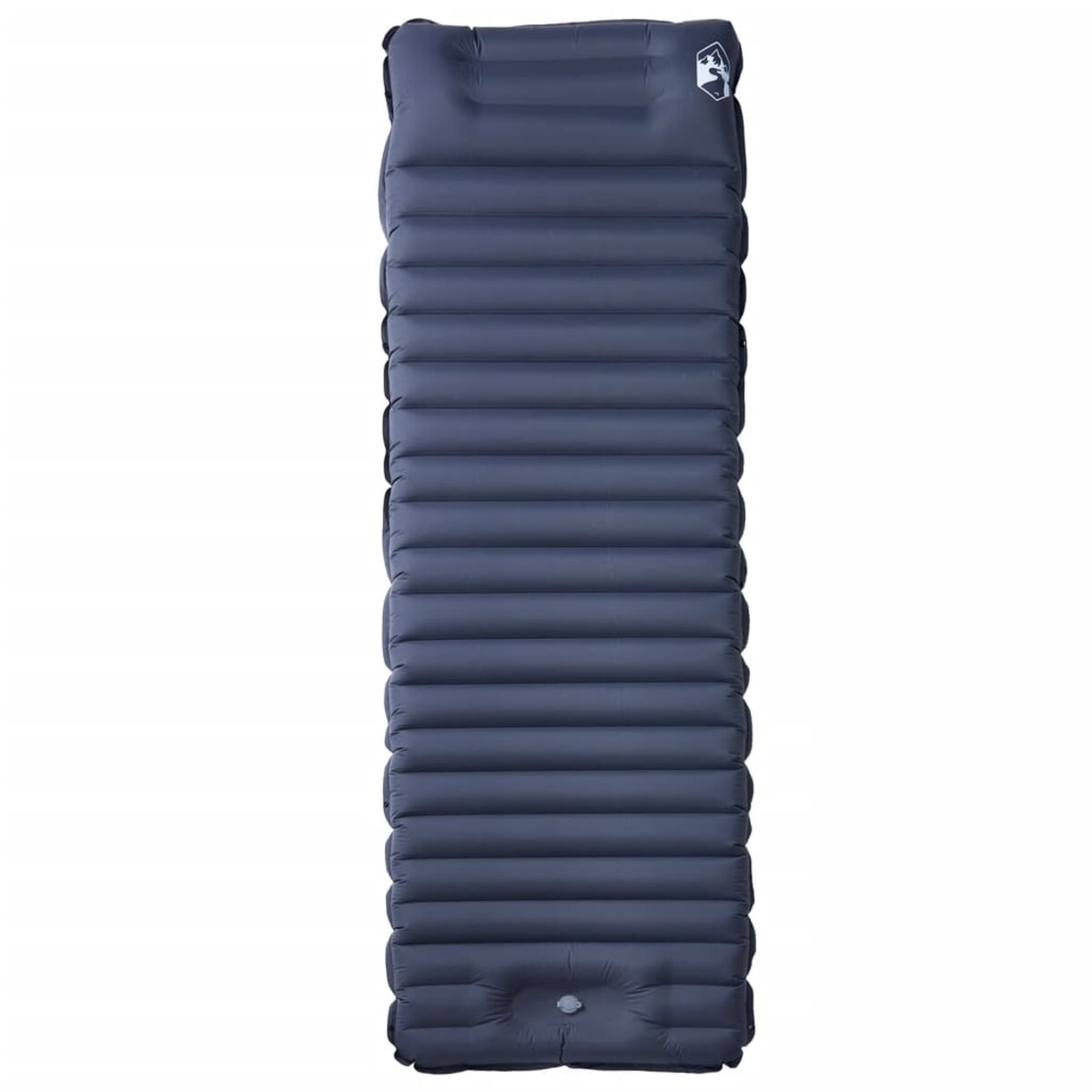 vidaXL Materac samopompujący z poduszką, 1-osobowy, szary