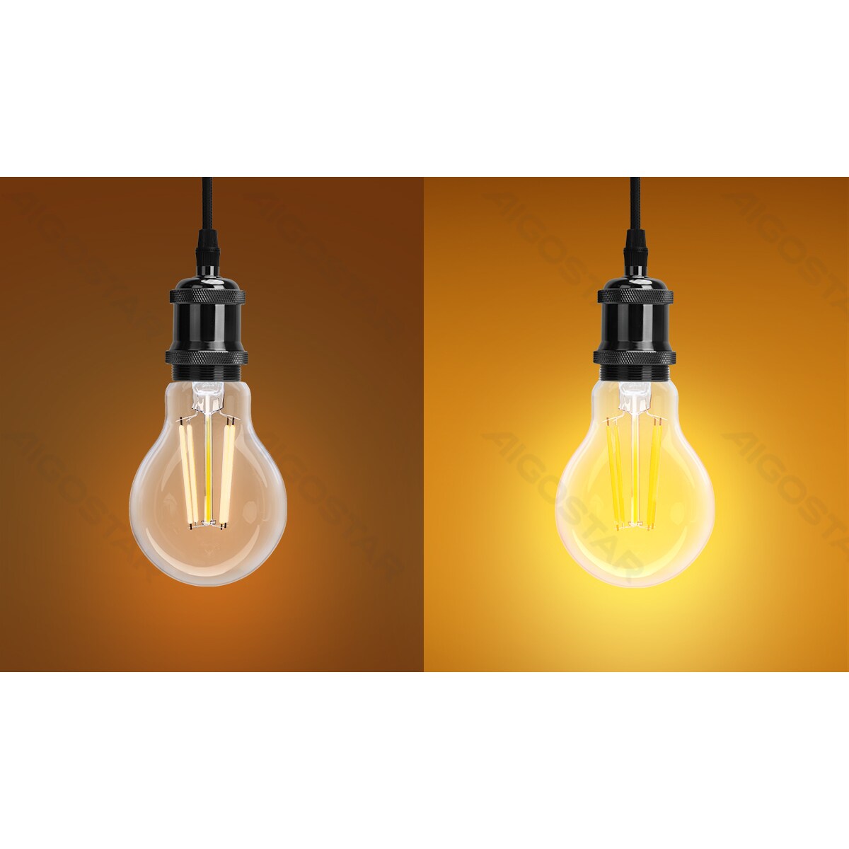 inteligentna żarówka wb g45 e27 wi-fi (bursztynowa)