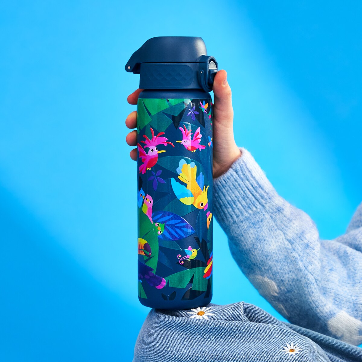 Butelka ION8 Single Wall I8SS600PTBIRDS Exotic Birds