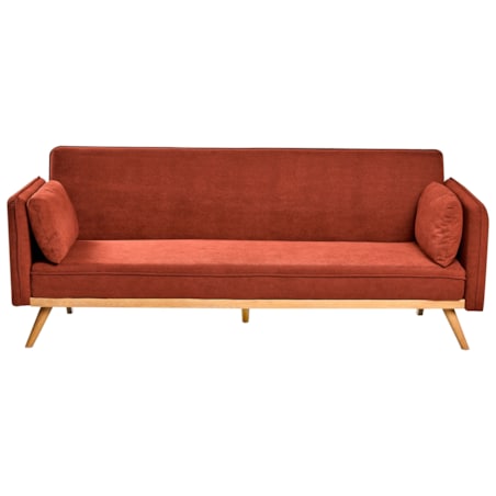 Sofa rozkładana ASAA Czerwony