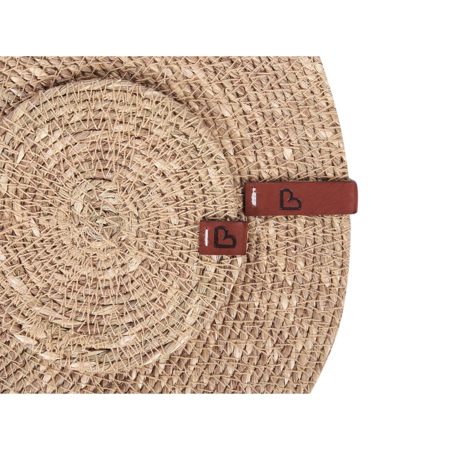 Zestaw 12 podkładek na stół KUNZEA Naturalny Trawa morska