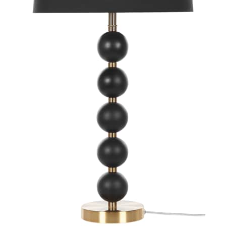 Lampa stołowa metalowa czarna ze złotym ASSONET