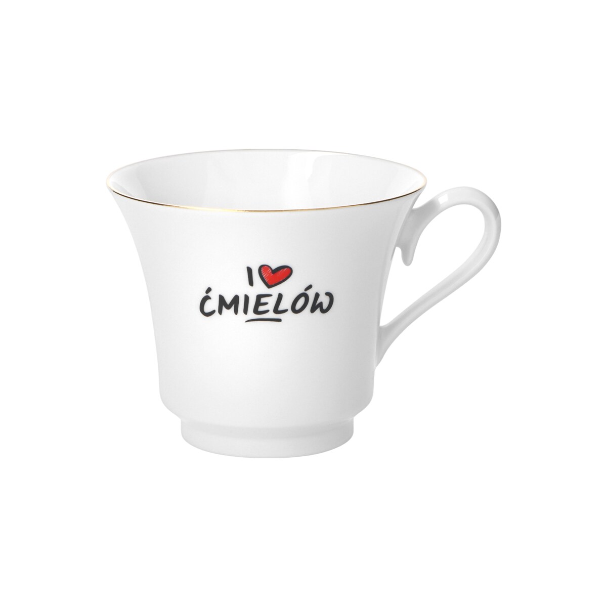 FIliżanka 220 ml ze spodkiem Margaret I love Ćmielów G908