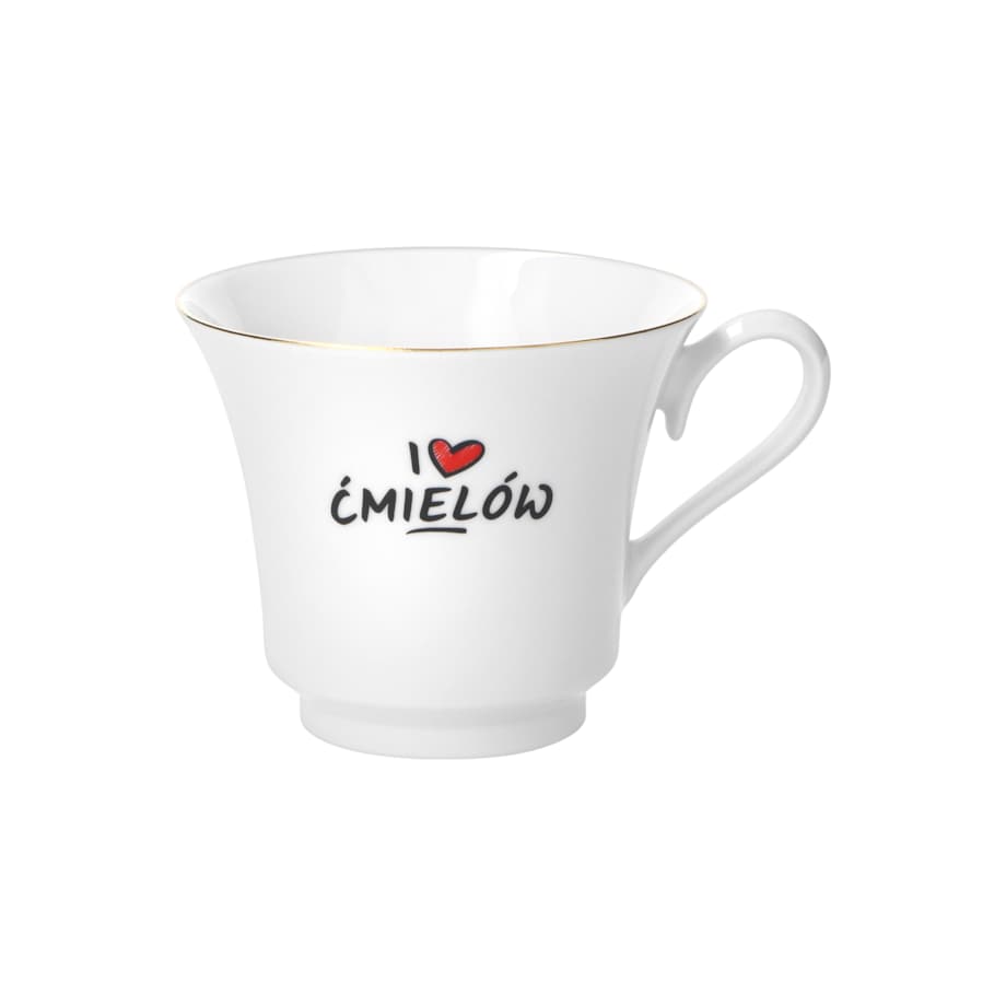 FIliżanka 220 ml ze spodkiem Margaret I love Ćmielów G908