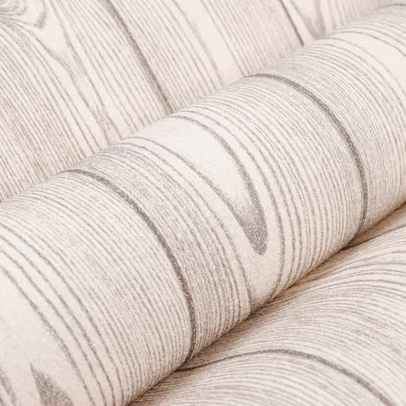 vidaXL Tapeta 3D, z wzorem desek, szara, 10x0,53 m, flizelina