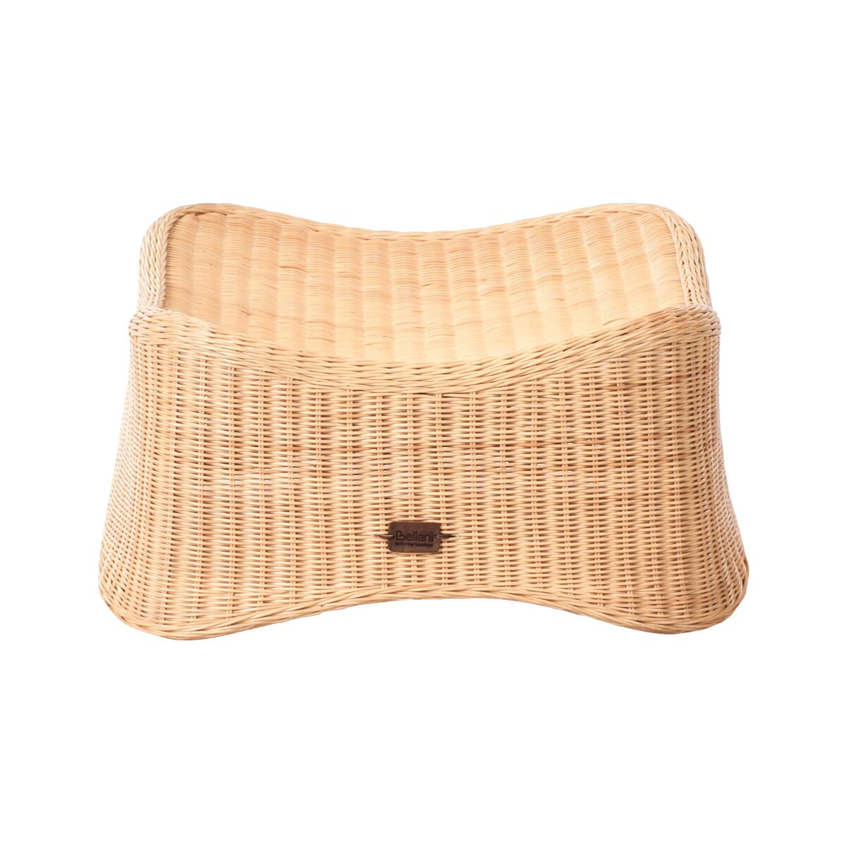 Fotel ogrodowy z otomaną AIGANI Rattan Naturalny