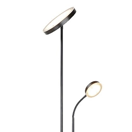 Podłogowa lampa stojąca Ophus LED 23W 3000K do sypialni czarna