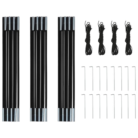 vidaXL Namiot 4-osobowy, niebiesko-zielony