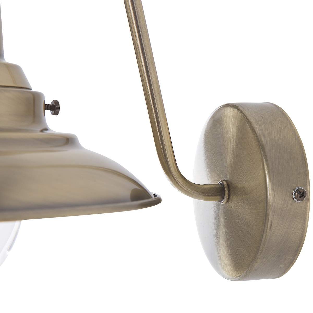 Lampa ścienna LUZA Mosiężny Metal