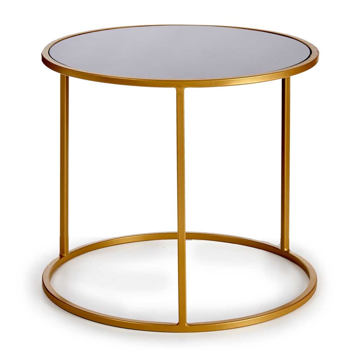 Zestaw stolików kawowych do salonu LUVO, metal, 2 sztuki