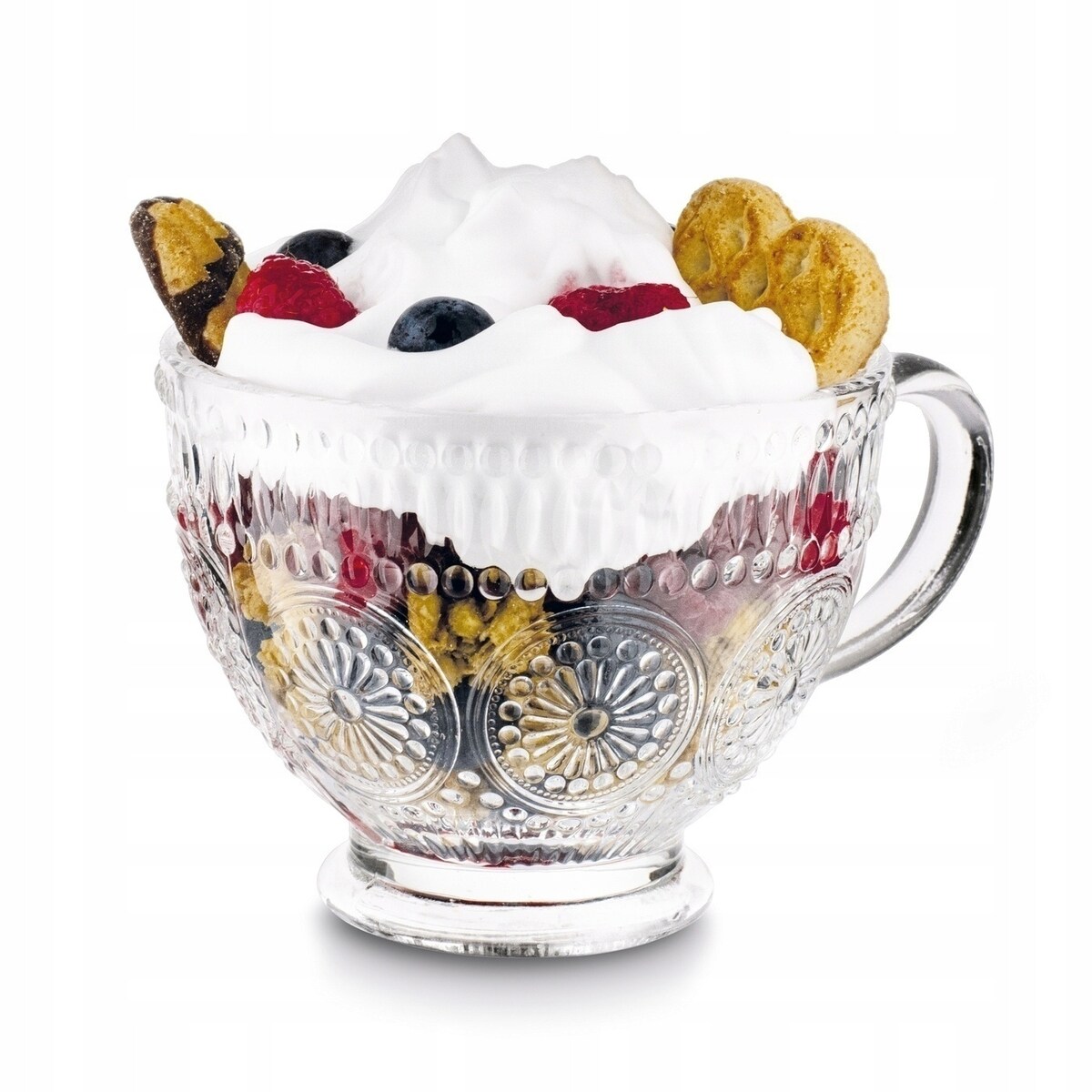 KUBEK FILIŻANKA szklanka 400 ml na herbatę kawę latte WZORZYSTA 6szt