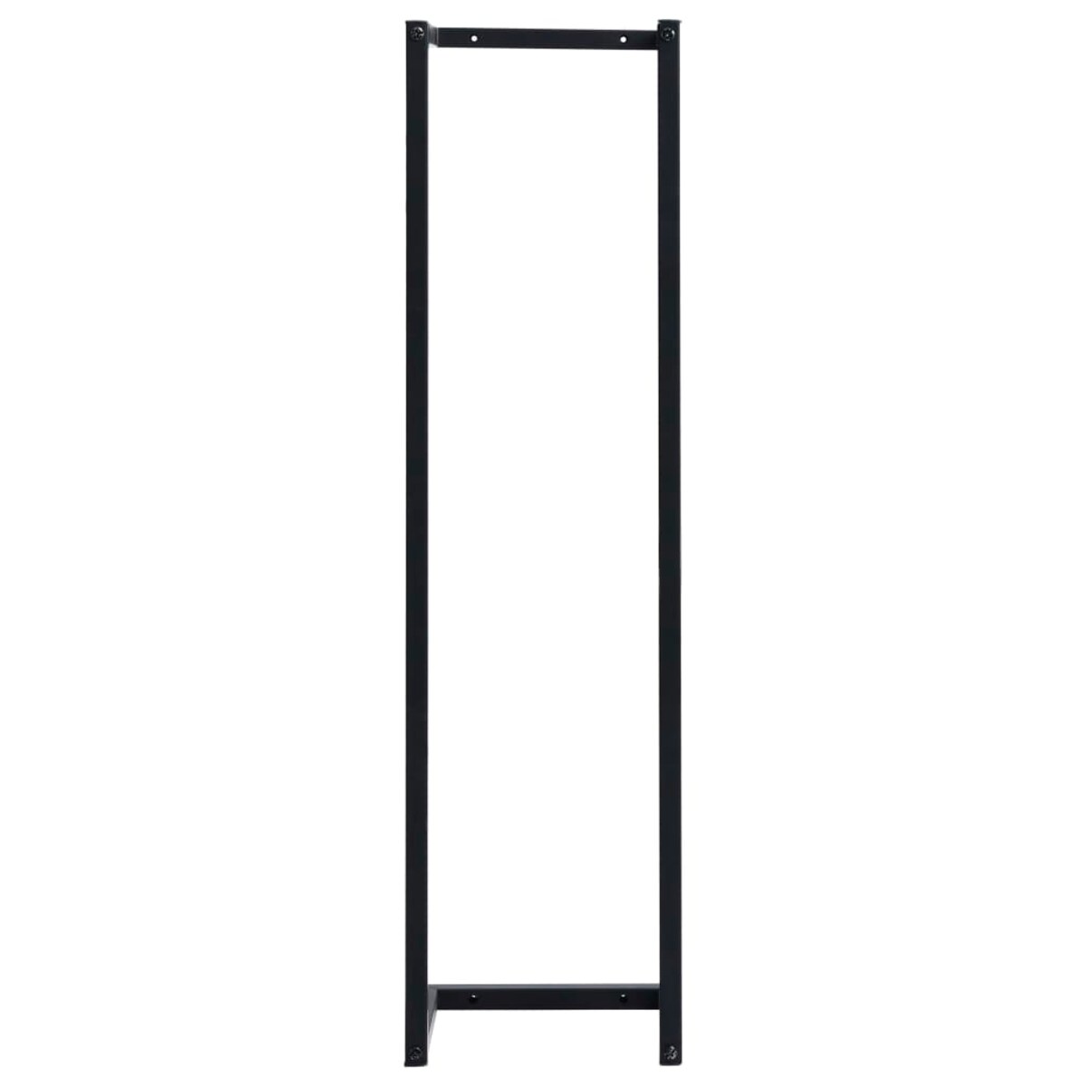 vidaXL Stojak na ręcznik, czarny, 25x20x95 cm, żelazny