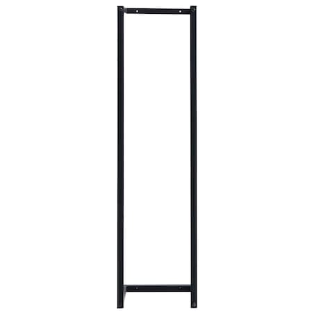 vidaXL Stojak na ręcznik, czarny, 25x20x95 cm, żelazny