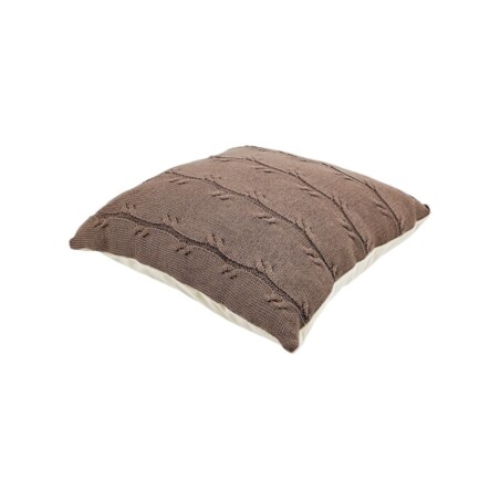 Poszewka dzianinowa na poduszkę Bawełna+Kaszmir 45x45 cm ROMA CHOCOLATE