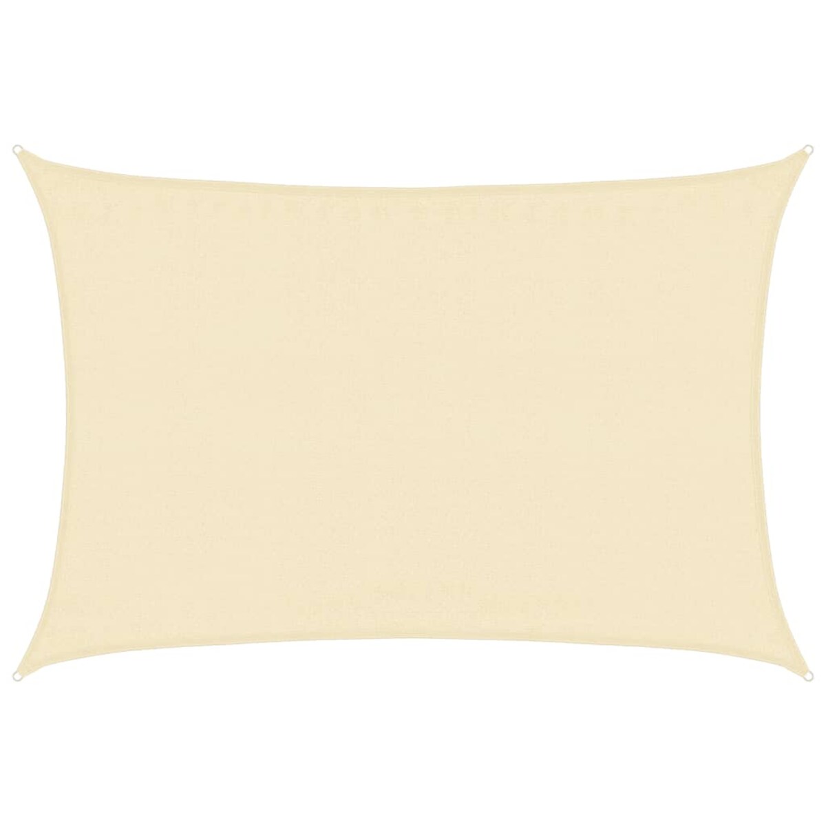 vidaXL Żagiel przeciwsłoneczny, 160 g/m², kremowy, 3,5x4,5 m, HDPE