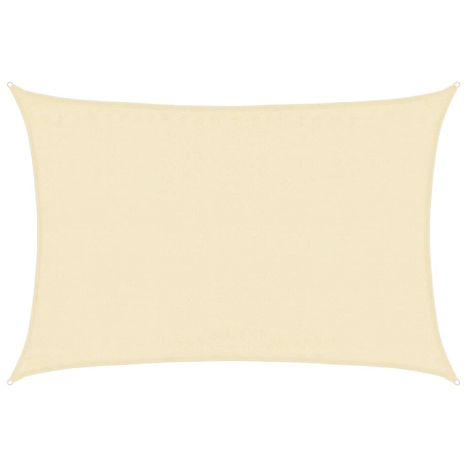 vidaXL Żagiel przeciwsłoneczny, 160 g/m², kremowy, 3,5x4,5 m, HDPE
