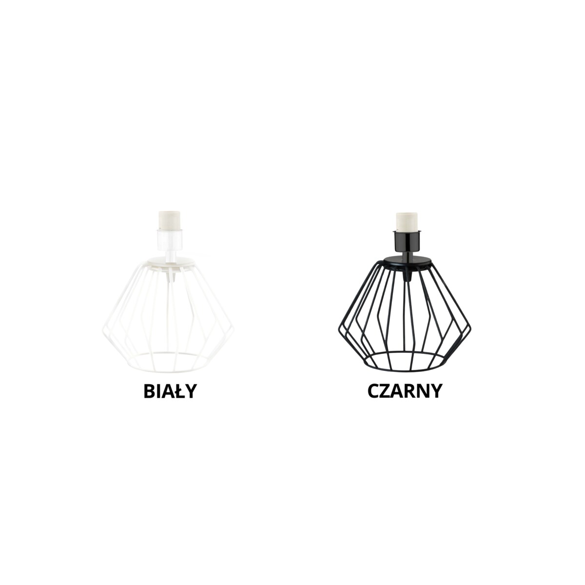 Lampka nocna na biurko lampa biurkowa druciana LED z abażurem walec LANA