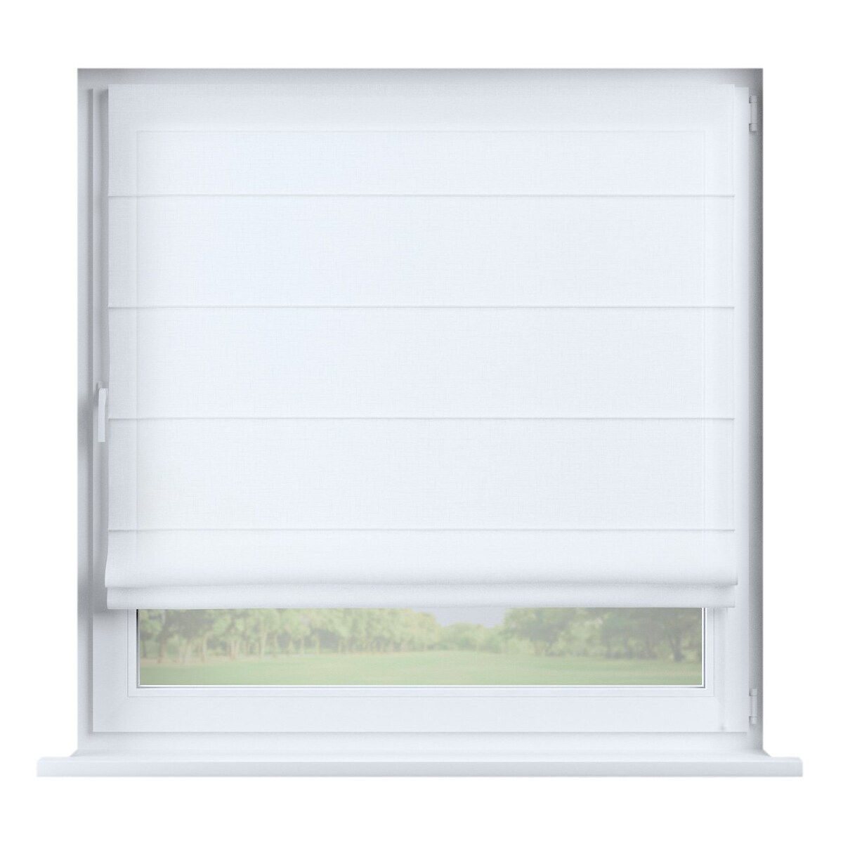 Roleta rzymska Capri 120x160 prześwitująca, biała