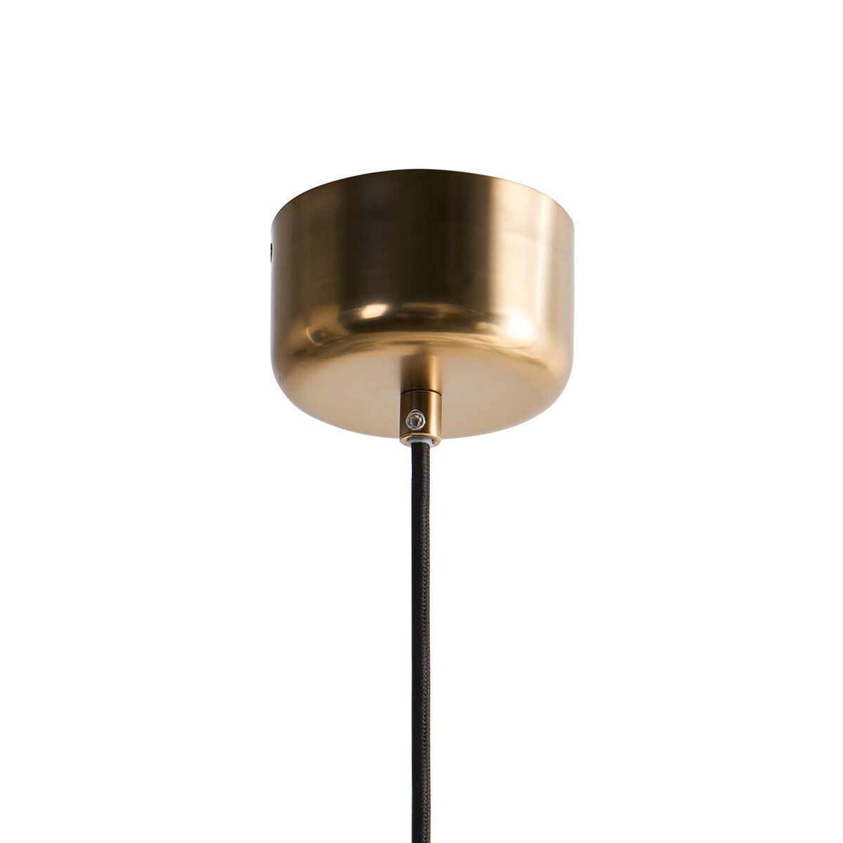 Lampa wisząca LOKY Metal Mosiężny/beżowy