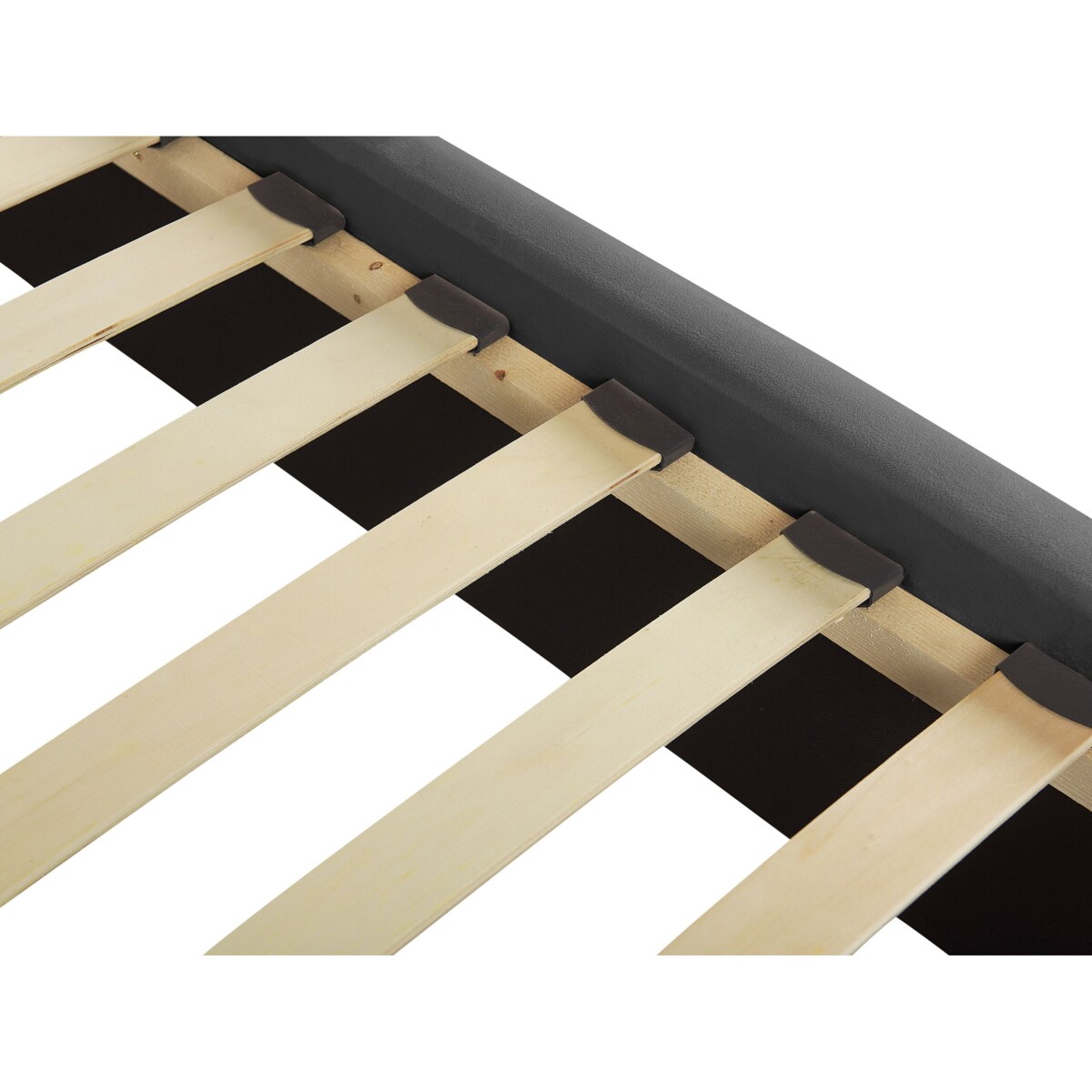 Łóżko welurowe z ławką 180 x 200 cm szare NOYERS