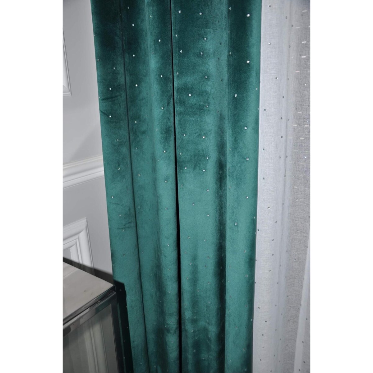 Zasłona welurowa Full Crystal 140x250 cm