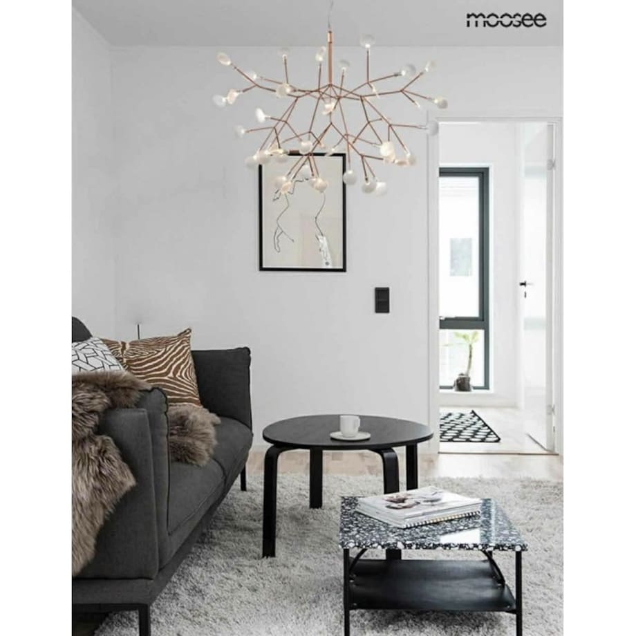 Wisząca lampa Flora MSE010100205 listki LED 22,5W złota