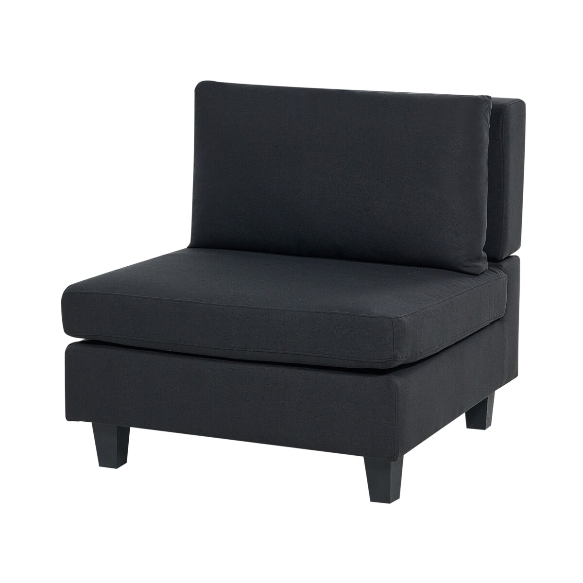 Sofa modułowa 3-osobowa czarna UNSTAD