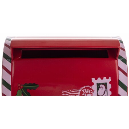 Skrzynka na listy metalowa świąteczna 34x21x16,5 cm
