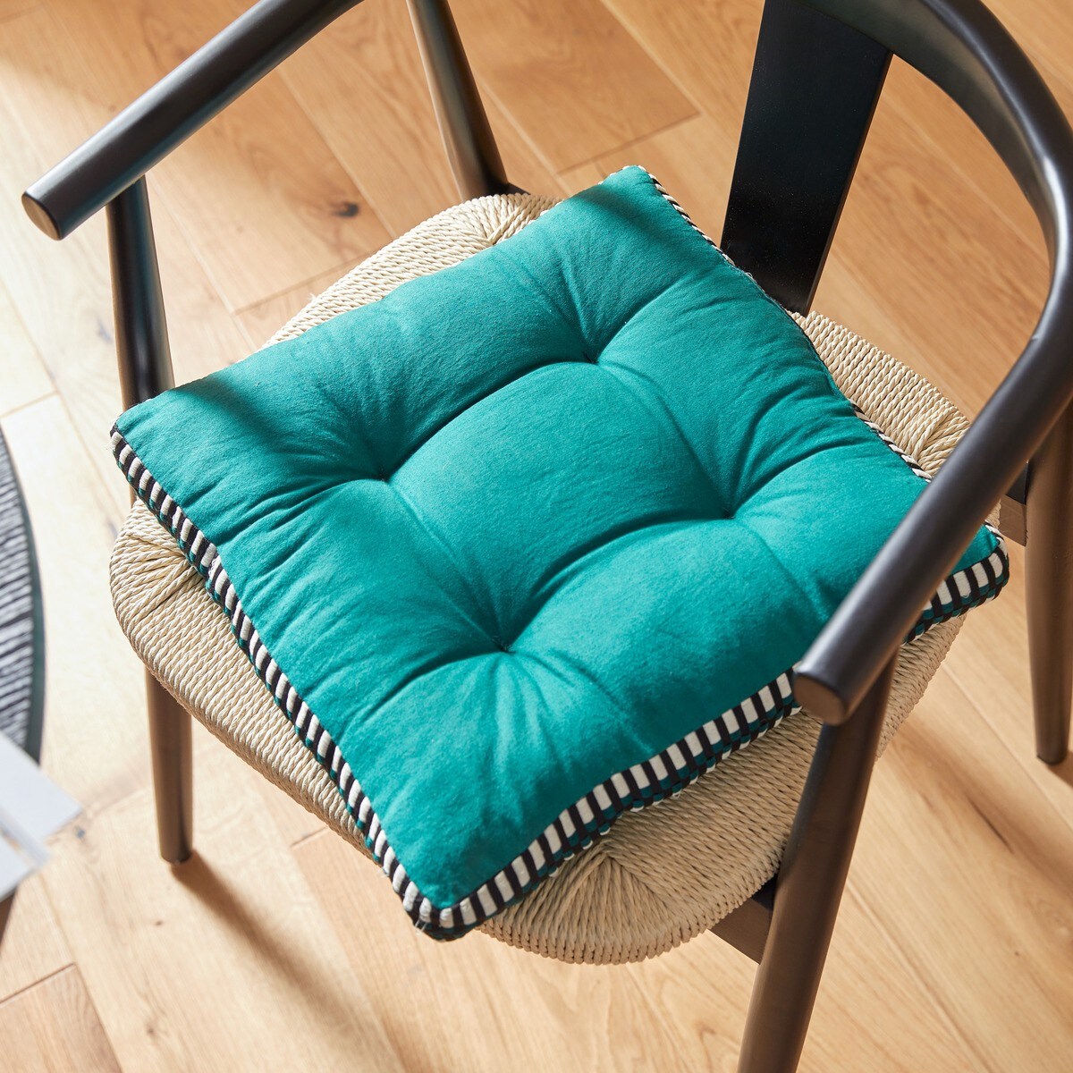 Poduszka na krzesło cedrowo zielona Malakite 38x38 cm