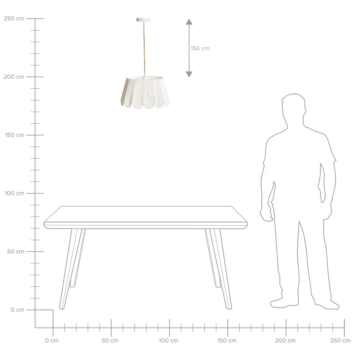 Lampa wisząca SEBAKWE Papierowa plecionka Jasnobeżowy