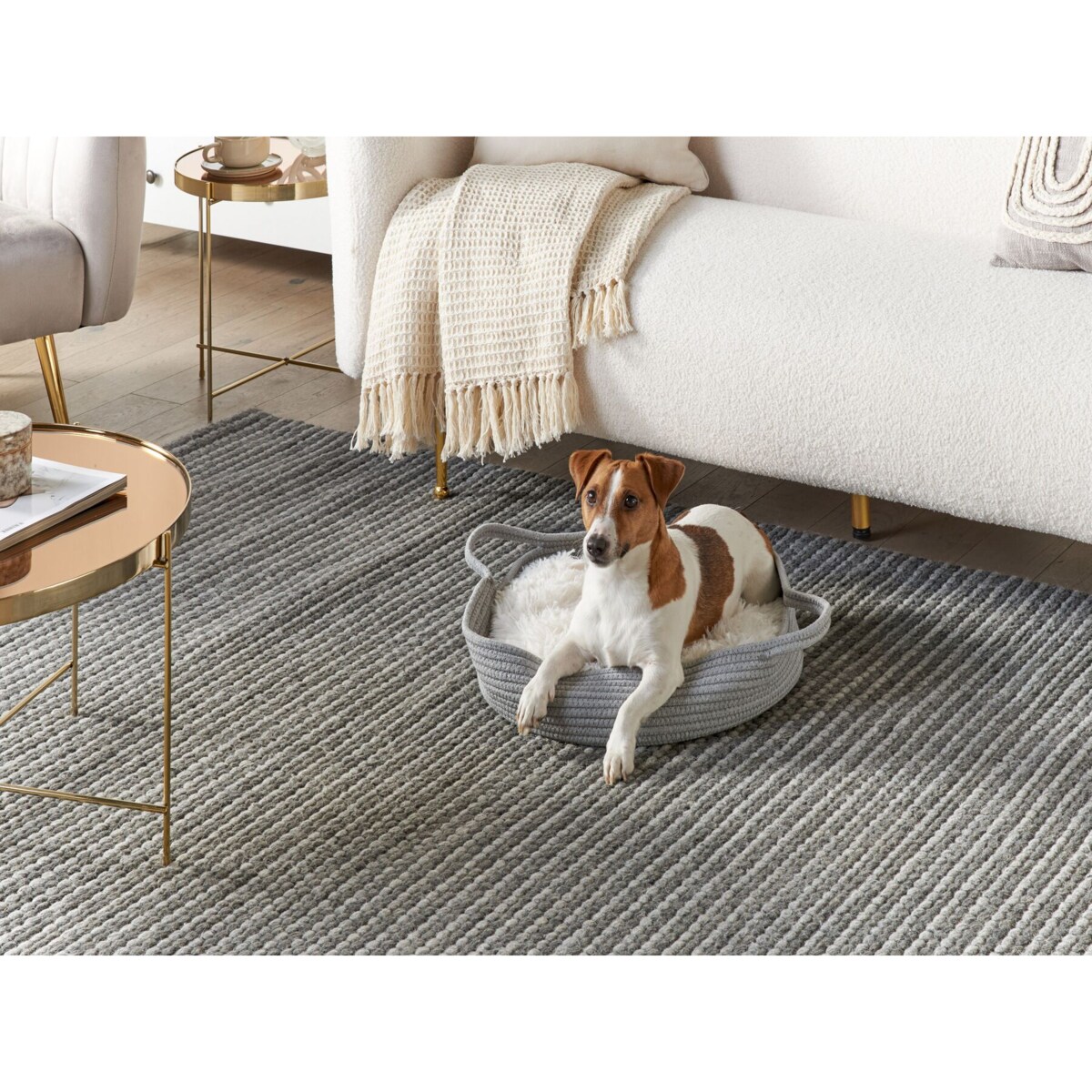 Legowisko ø 45 cm szare DALAMAN