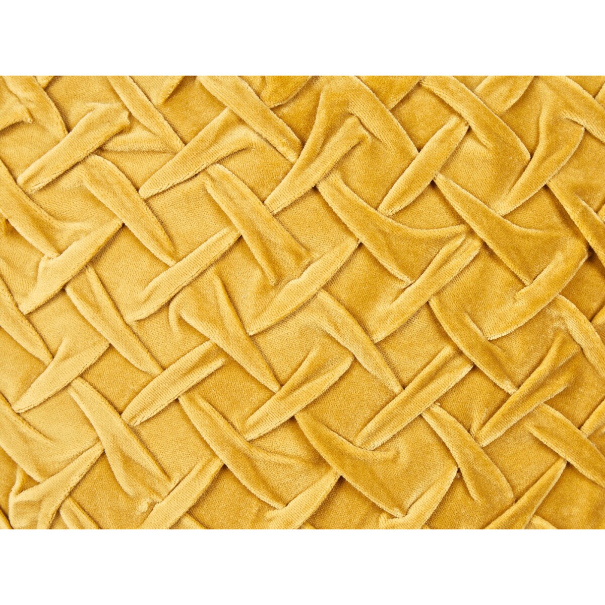 2 welurowe poduszki dekoracyjne 45 x 45 cm żółte CHOISYA