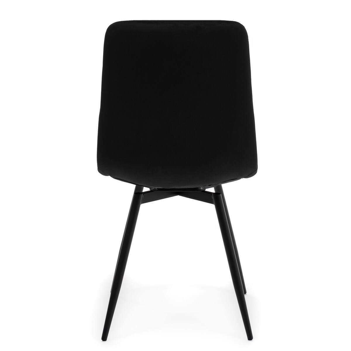 Krzesło tapicerowane obrotowe do salonu ARCO czarny welur