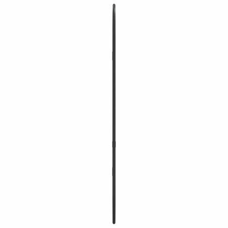 vidaXL Lustro ścienne, czarne, 60x25 cm, owalne