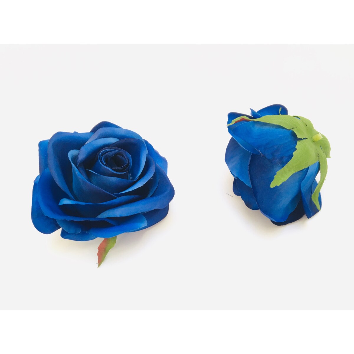 NIEBIESKA RÓŻA SZTUCZNA do kompozycji stroika święta zmarłych bukiet grób