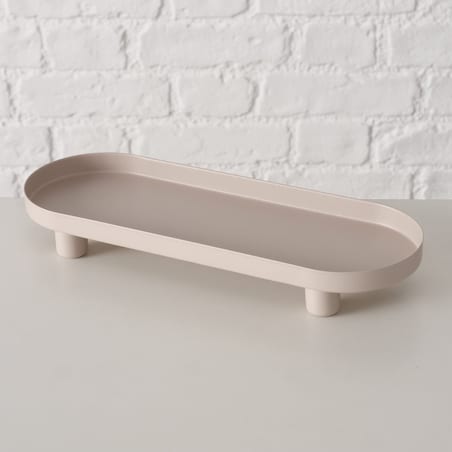 Taca dekoracyjna 28x10x3,7 cm FERCULUM beżowa