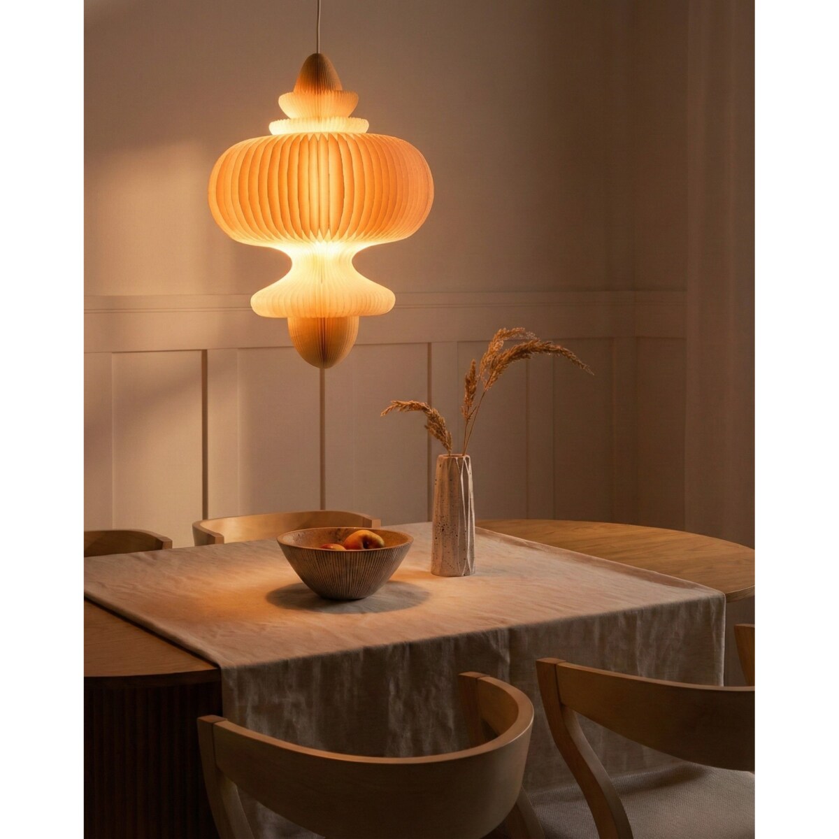 Lampa wisząca AMALSAN Papier Beżowy