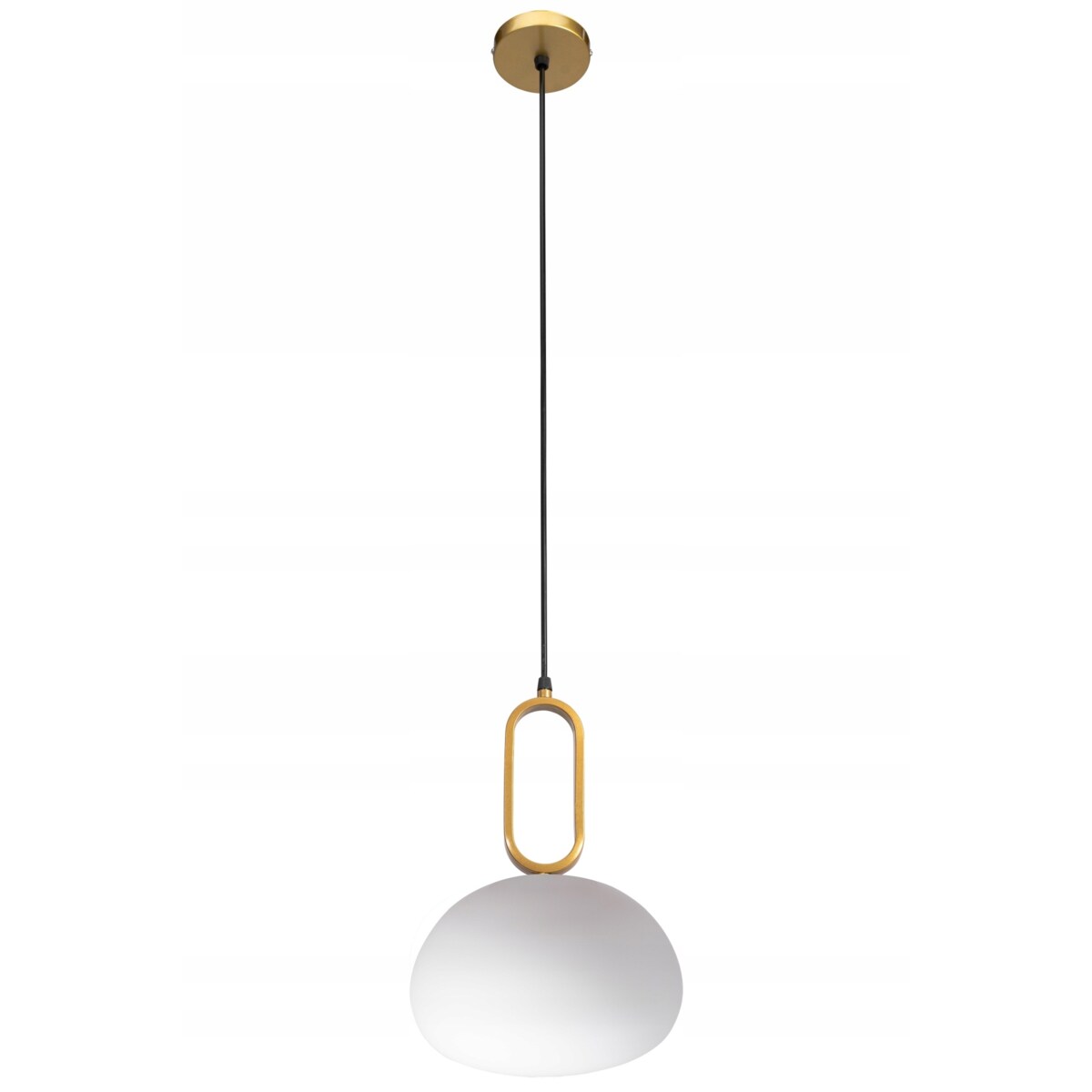 Lampa Wisząca Szklana Mleczna Złota Biała Toolight