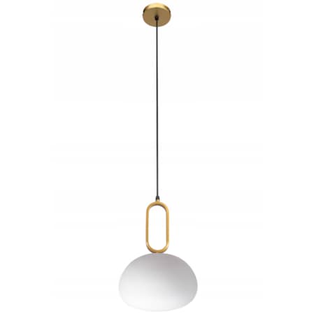 Lampa Wisząca Szklana Mleczna Złota Biała Toolight