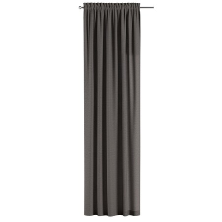 Zasłona na kanale z grzywką 1 szt. 130x260 grafit