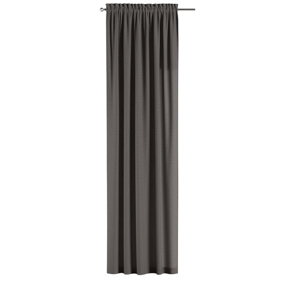 Zasłona na kanale z grzywką 1 szt. 130x260 grafit