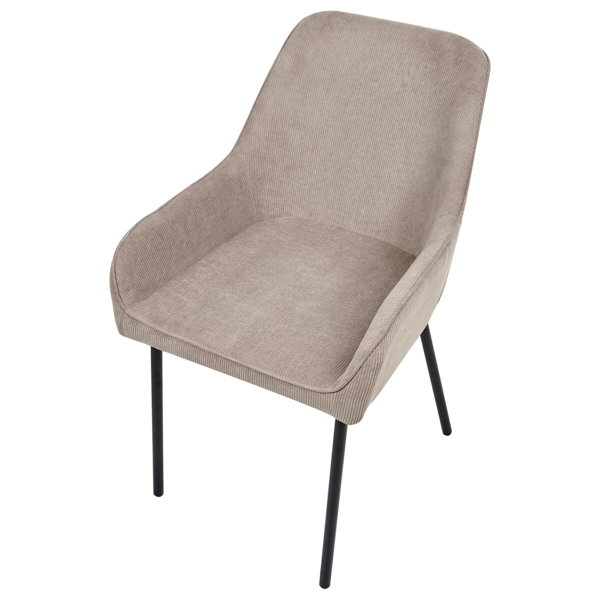 Zestaw 2 krzeseł do jadalni LOVERNA Sztruks Beżowy