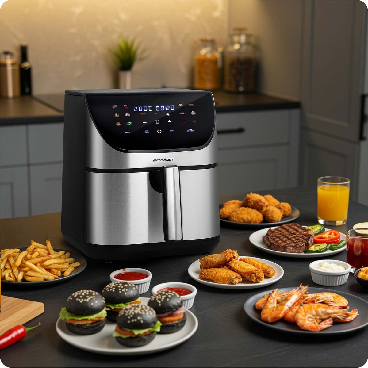 Frytkownica beztłuszczowa air fryer frytownica 8l Berdsen BD-659 1700W