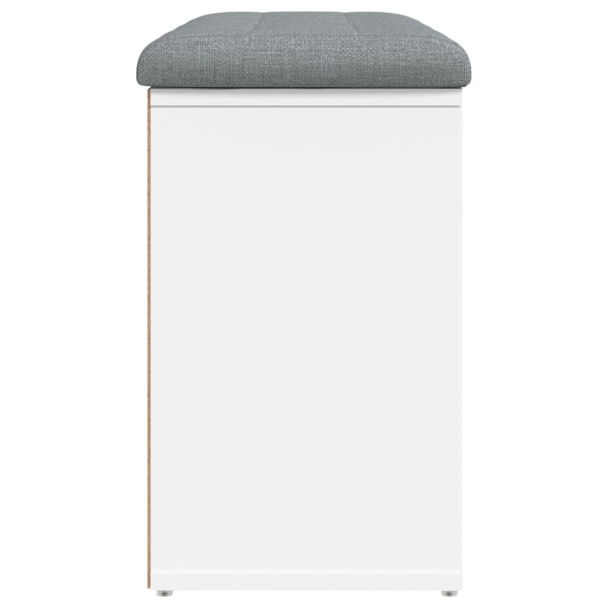 vidaXL Ławka na buty biała 82x32x50 cm Drewno konstrukcyjne