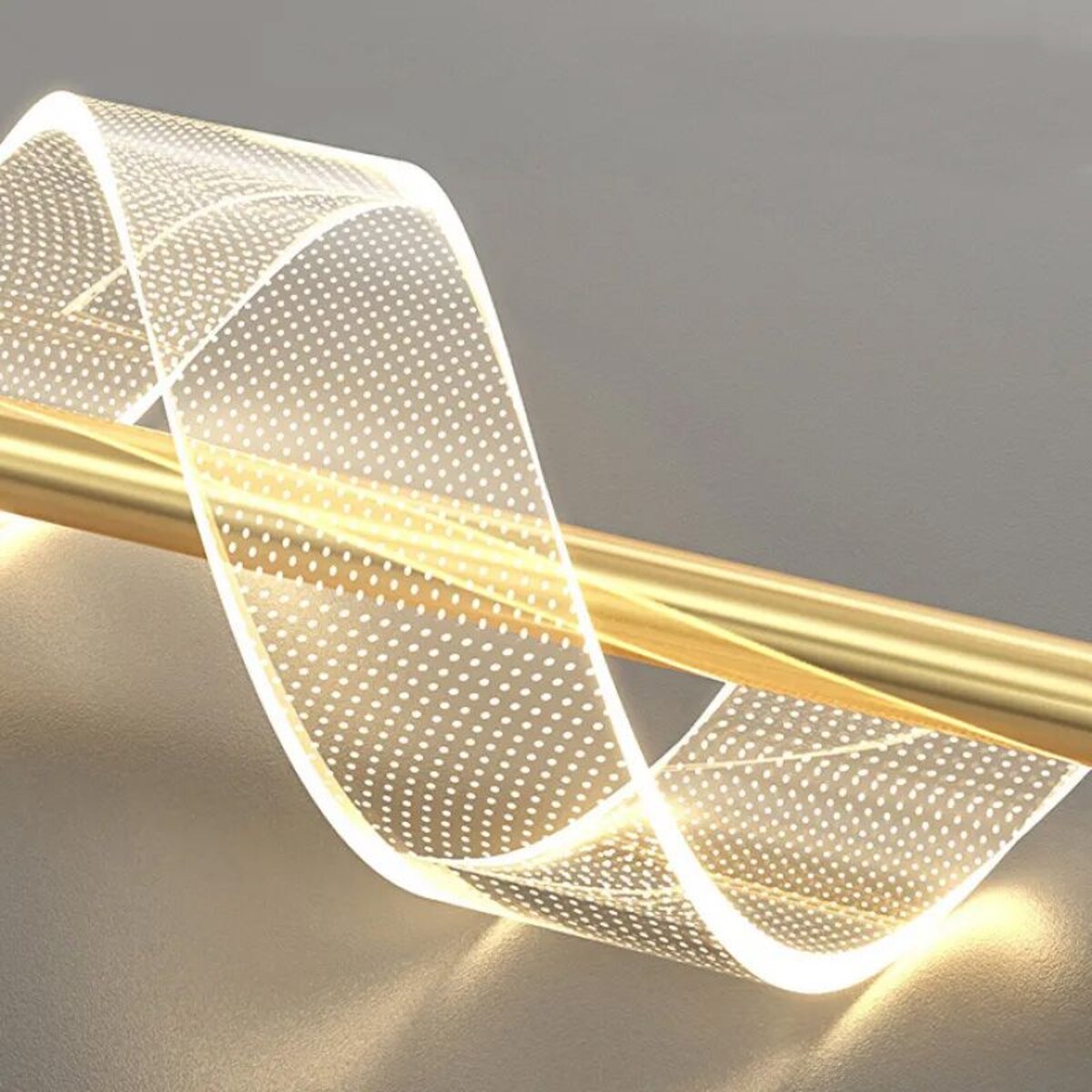 Lampa wisząca złota transparentna LED APP1550-CP