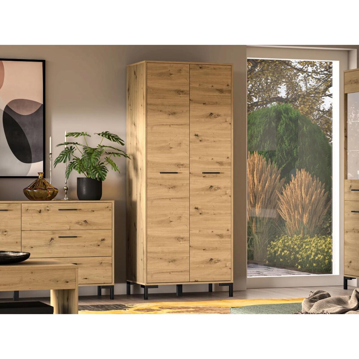 Szafa NIKOLA 2D dąb artisan