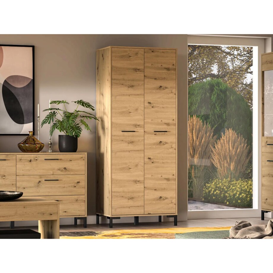 Szafa NIKOLA 2D dąb artisan